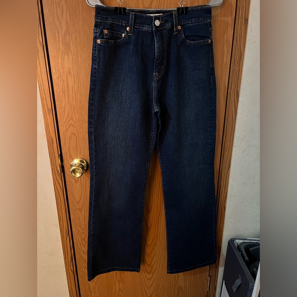 Levi's Dark Blue Straight Jeans